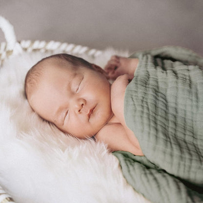Muslin Receiving Blankets, Neutral Blanket Swaddling for Newborn Boys and Girls, 5 Pack Breathable