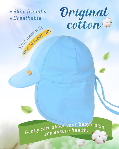 FURTALK Baby Sun Hat UPF 50+ UV Ray Sun Protection Cotton Toddler Hats for Boys Girls