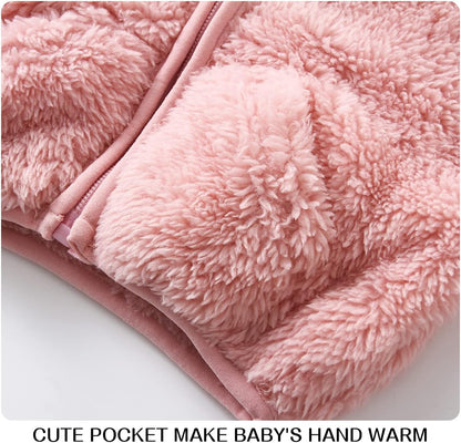 Baby Boy Fleece Jacket Girl Winer Clothes Coat Toddler Boy'S Clothing Sweater