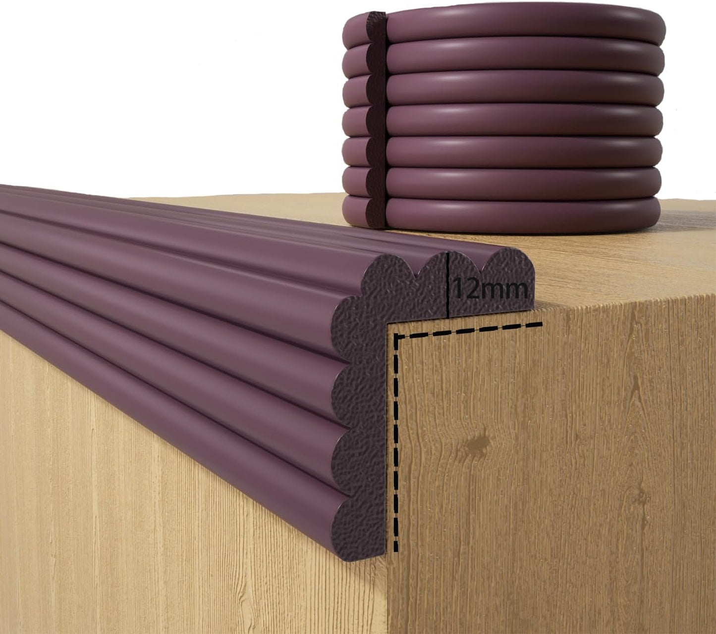 Baby Proofing Wall Corner Protector,Edge Guard Corner Protector,6.56ft Thinken Soft Corner