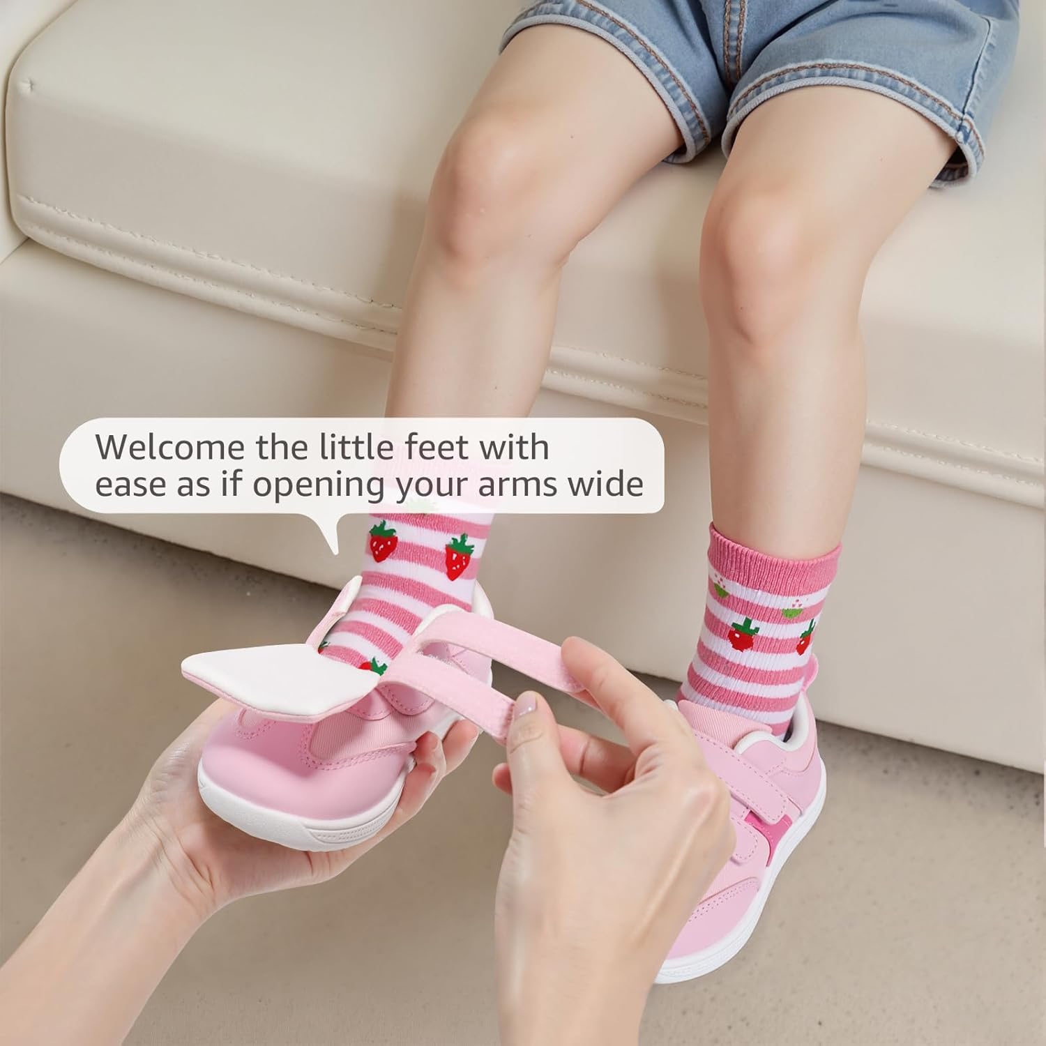 Toddler Wide Toe Box Barefoot Shoes Boys Girls Sneakers Zero Drop Kid Tennis Running Shoes