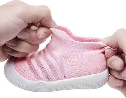 Eashi Baby Boy Girl Non-Skid Indoor Infant Walking Shoes Breathable Warm Elastic Sock Shoes with