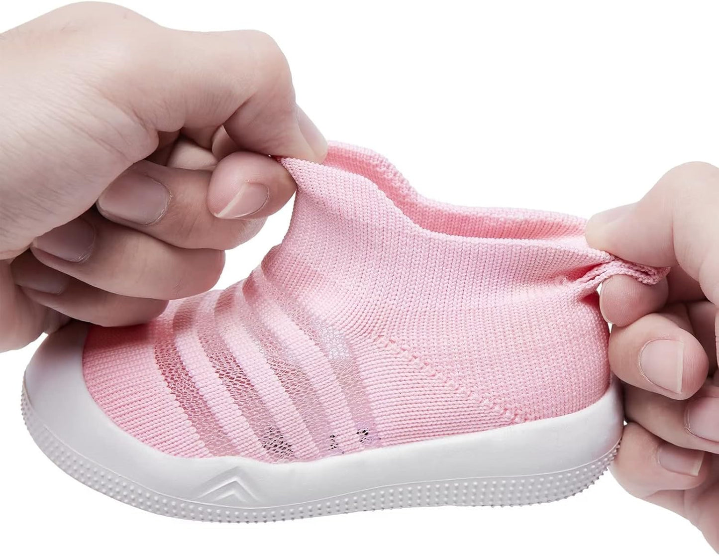 Eashi Baby Boy Girl Non-Skid Indoor Infant Walking Shoes Breathable Warm Elastic Sock Shoes with