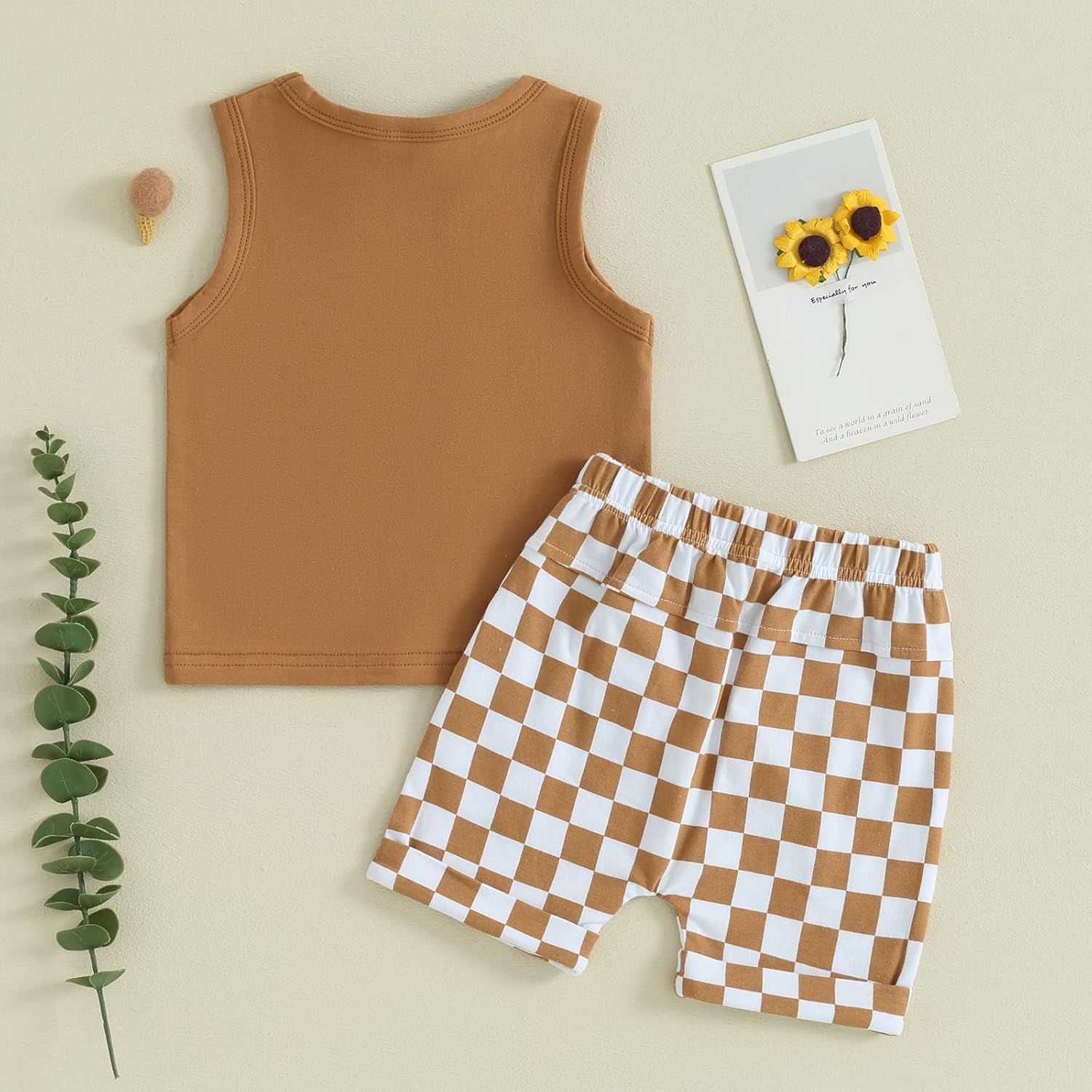 Kupretty Baby Boy Summer Clothes Sleeveless Tank Tops Vest T-Shirt + Casual Shorts Toddler Outfits