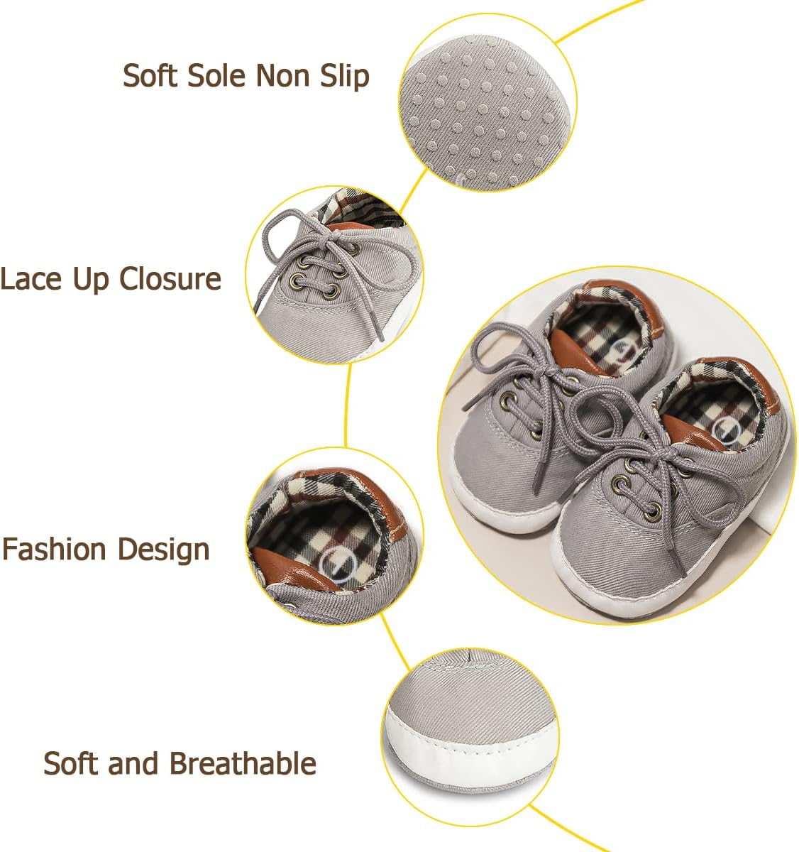 Morbido Infant Baby Boys Girls Canvas Sneaker Toddler Slip On Anti Skid Newborn First Walkers Candy