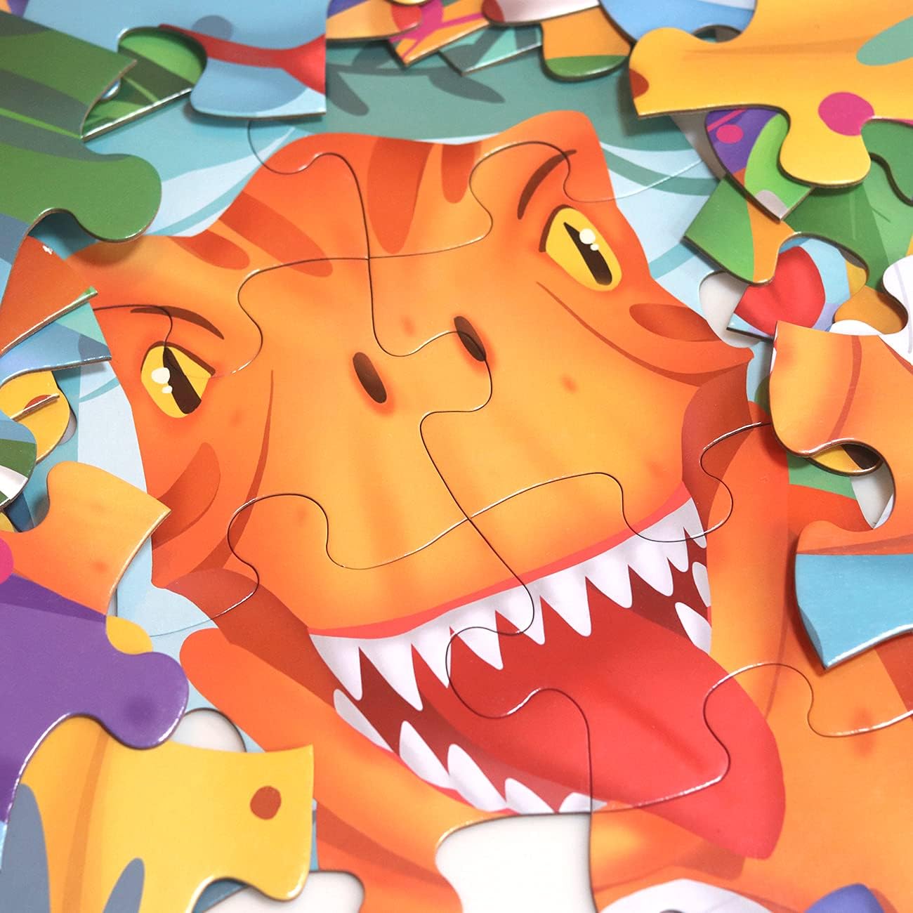 Jumbo Floor Puzzle for Kids Dinosaur Jigsaw Large Puzzles 48 Piece Ages 3-6 for Toddler Children