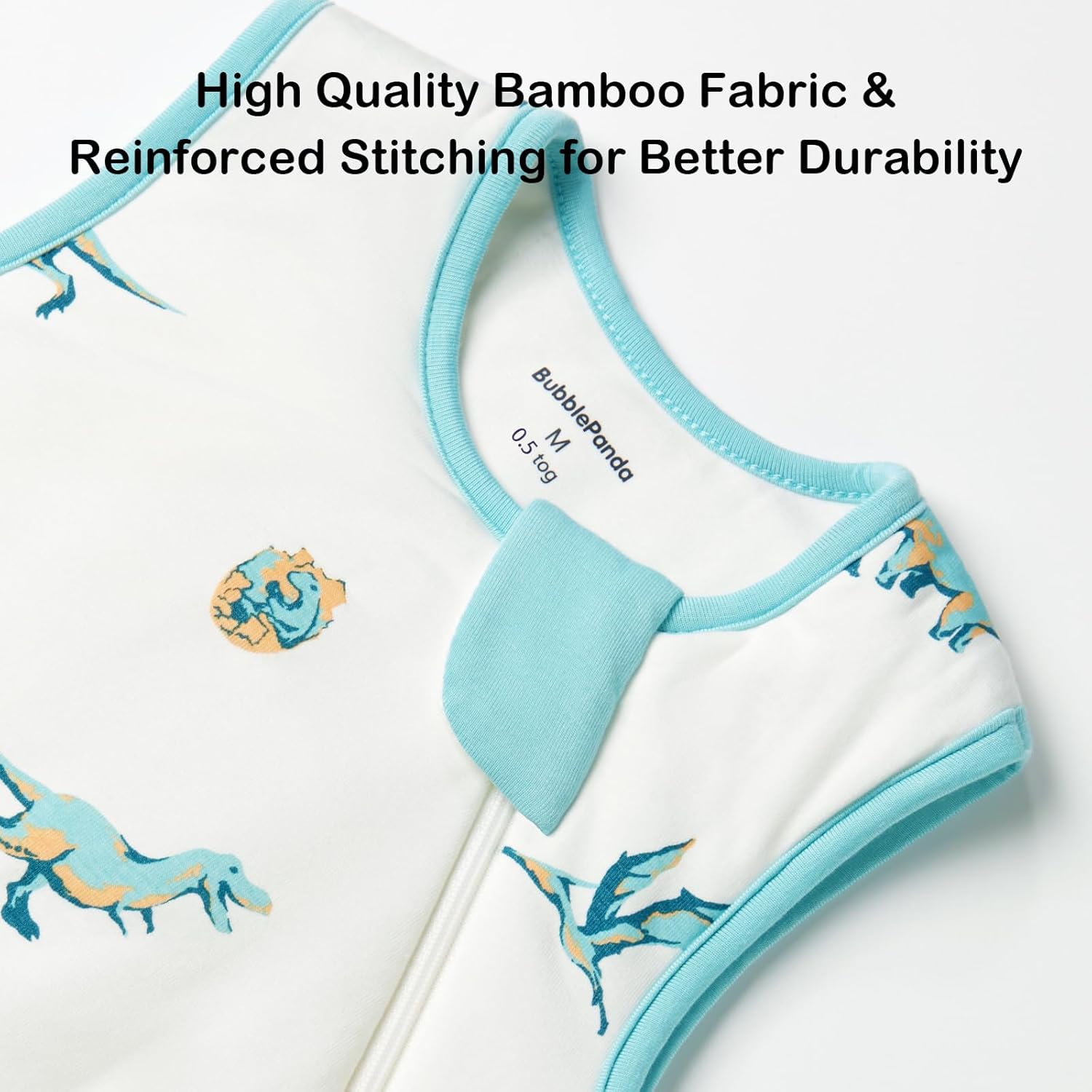 BubblePanda Rayon Made from Bamboo Sleep Sack 12-18 Months 0.5 Tog Soft Lightweight Toddler Sleep