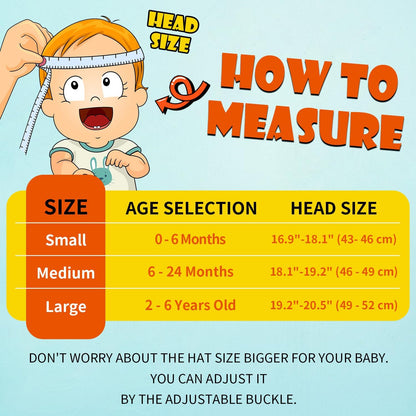 Baby Sun Hat Kids Summer UPF 50+ Toddler Bucket Hat Wide Brim Adjustable Beach Hats for Boys Girls