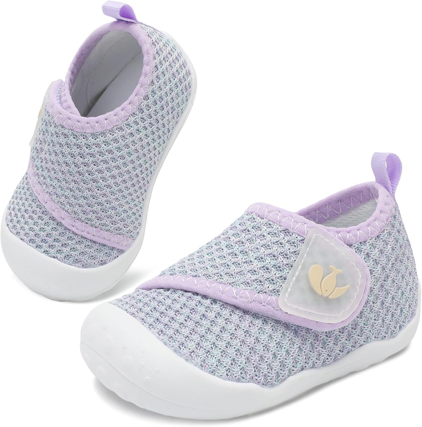 FEETCITY Baby First Walking Shoes Wide Baby Shoes Infant Sneakers Newborn Crib Shoe Barefoot