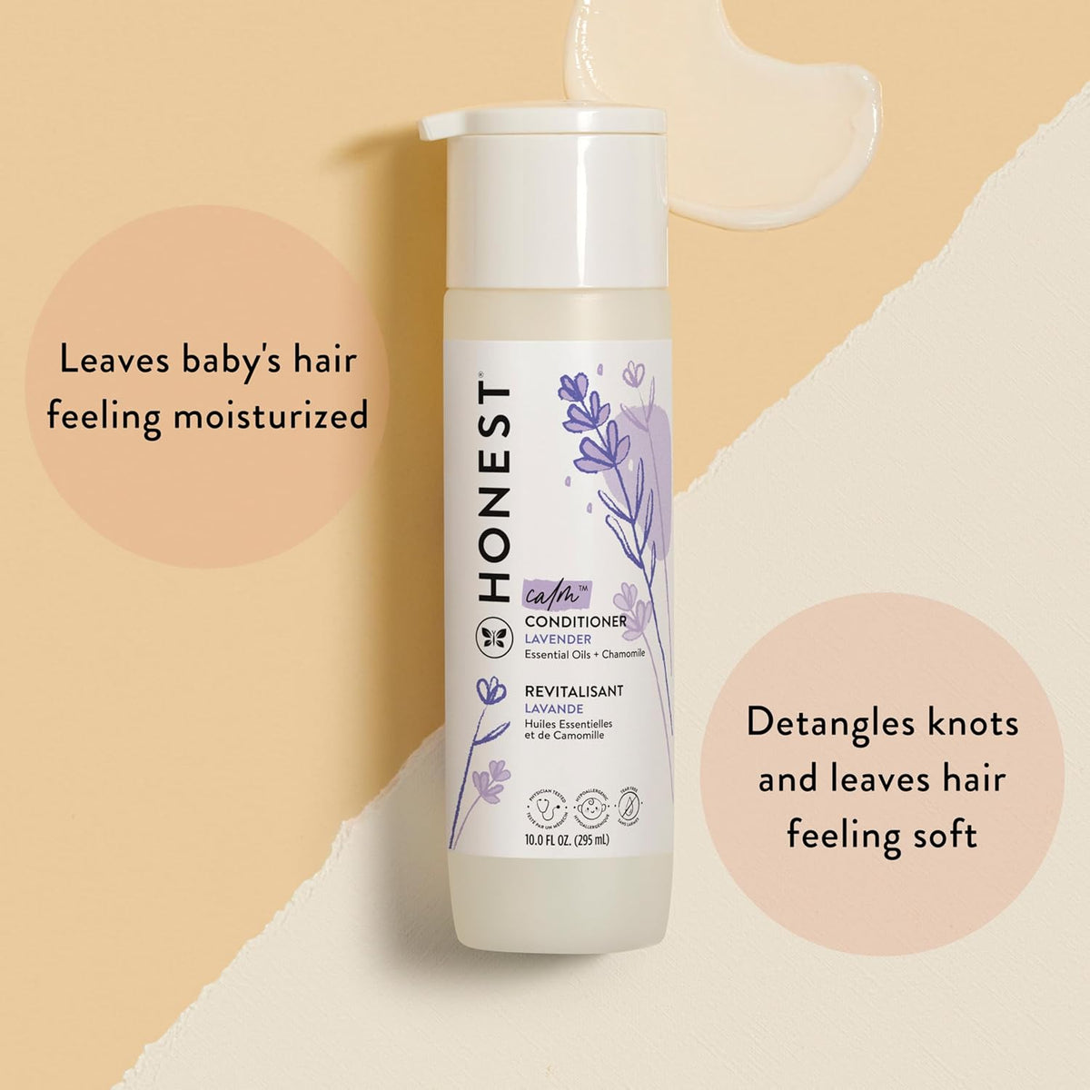 The Honest Company Silicone-Free Conditioner & 2-in-1 Cleansing Shampoo + Body Wash Duo | Gentle