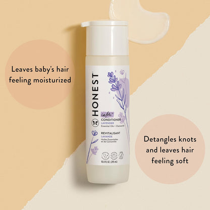 The Honest Company Silicone-Free Conditioner | Gentle for Baby | Naturally Derived, Tear-free