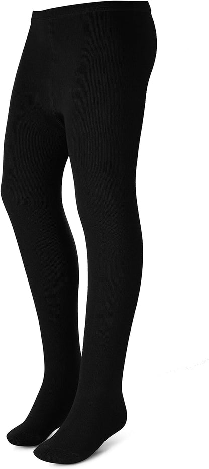 Kids, Girls thin Ribbed Cotton tights, Comfy, Soft Flat Tights Made from Breathable cotton| Great