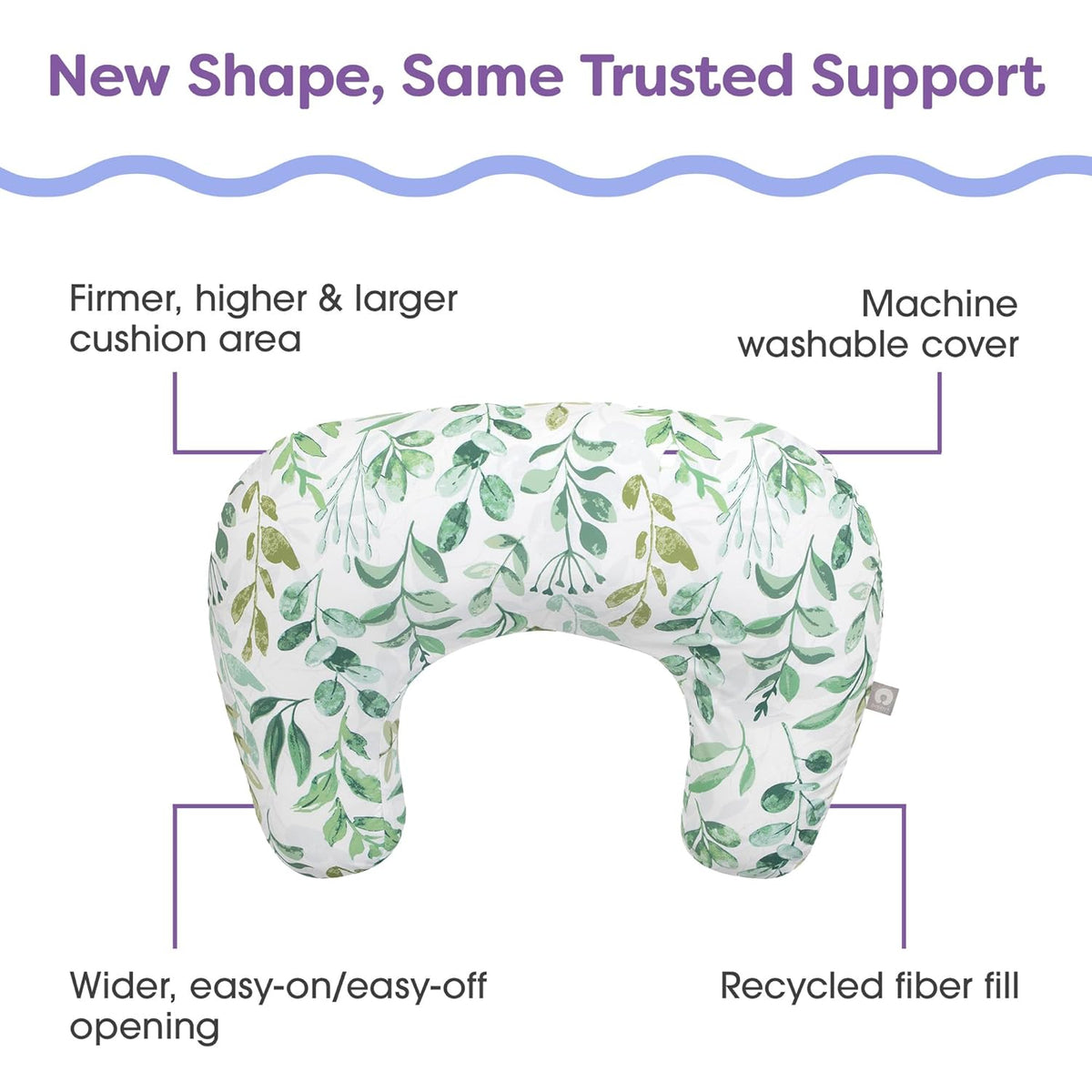 Boppy Nursing Pillow - Ergonomic Bottle & Breastfeeding Pillow with High, Firm, Large Area