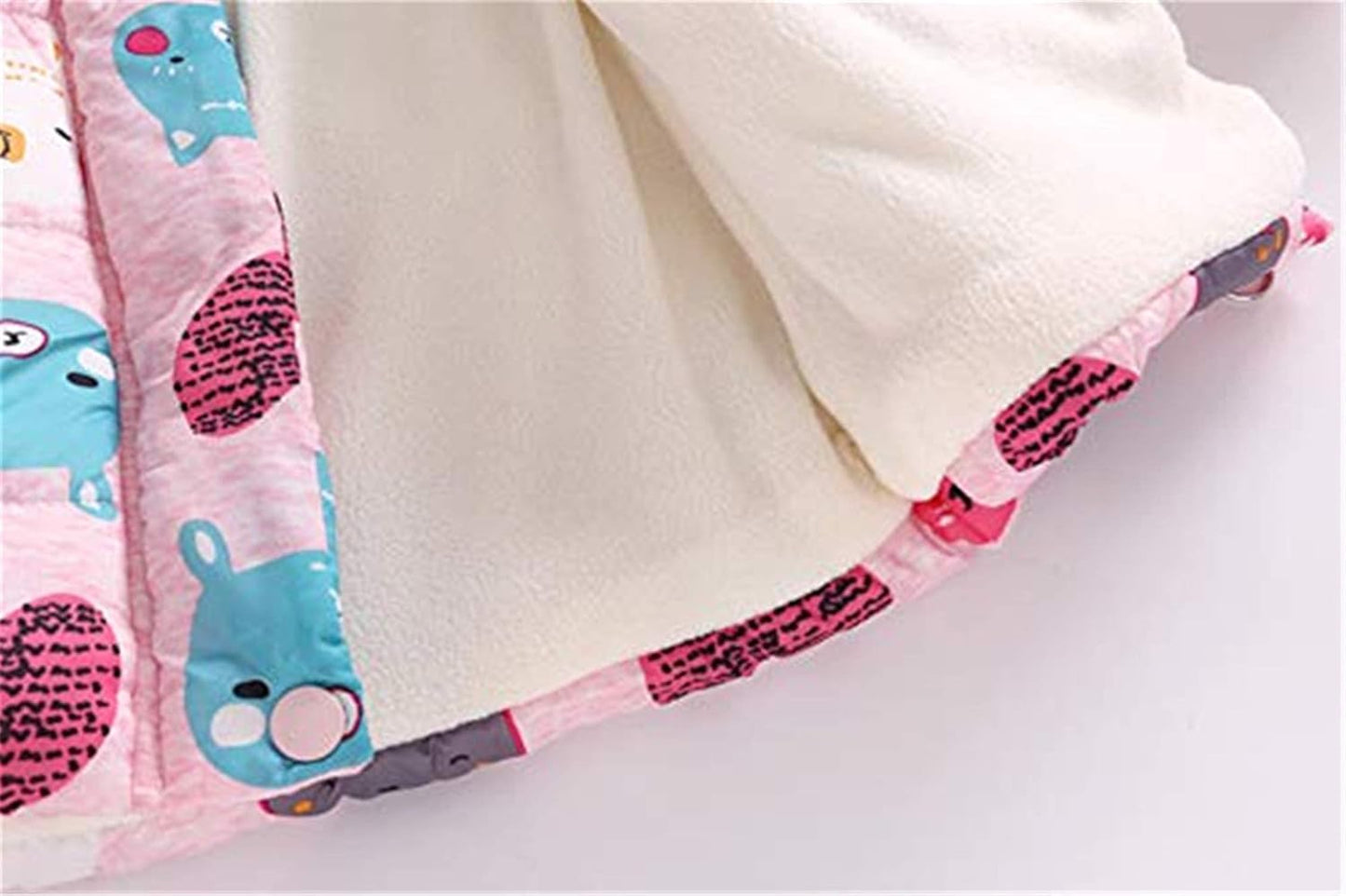 Miss Bei Girl's Winter Coat Jacket Hooded Kids Toddler Flower Print Parka Outwear Warm Cotton