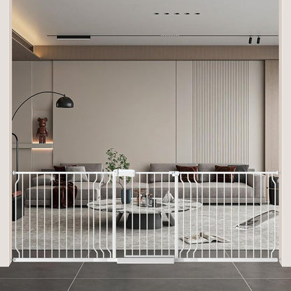 WAOWAO Baby Gate 85.83-95.25" Extra Wide Pressure Mounted Walk Through Swing Auto Close Safety