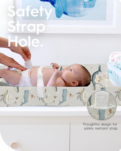 Premium Soft Boho Changing Pad Covers for Girls & Boys - Stretchy Jersey Sheets - Fits Standard