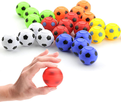 Spinner Balls 1.4''- Mini Fidget Spinner Soccer Balls - Soccer Party Favors Classroom Prizes