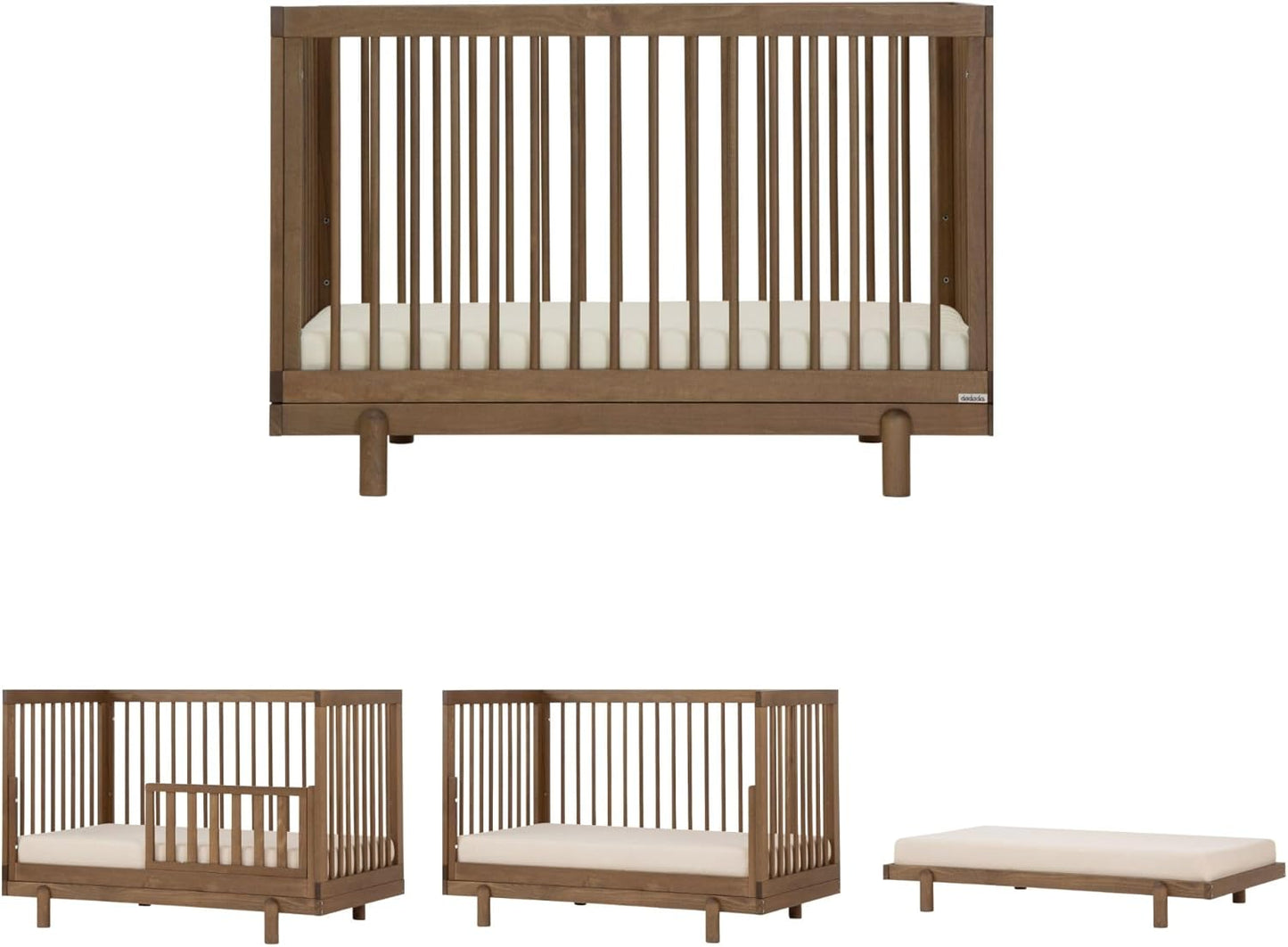 dadada Baby Bliss 4 in 1 Convertible Crib to Toddler Bed & Floor Bed – Made in Italy, GREENGUARD