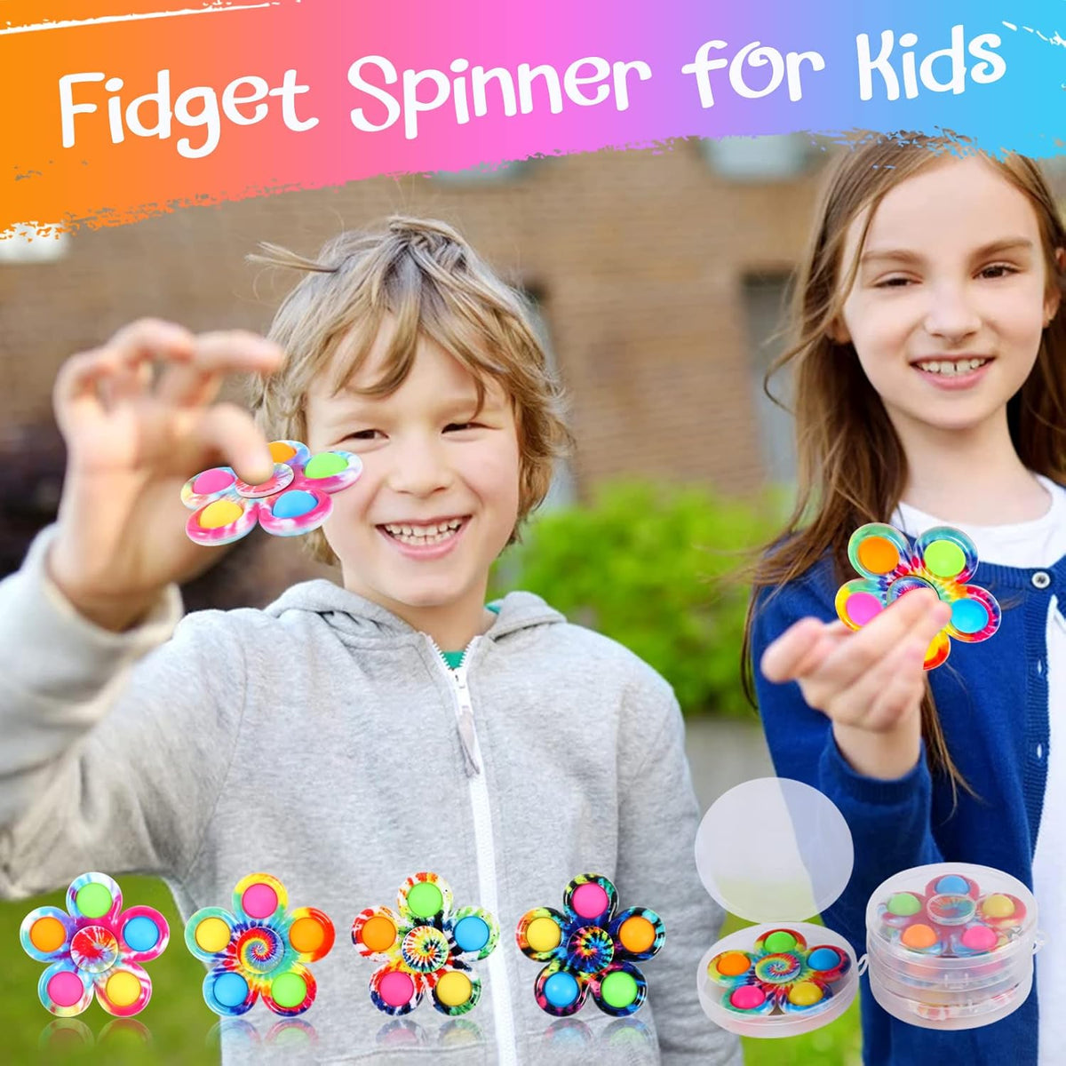 Gigilli 48 Pack Party Favors Fidget Spinners for Kids 4-8 8-12, Goodie Bags Stuffers for Kids 3-5