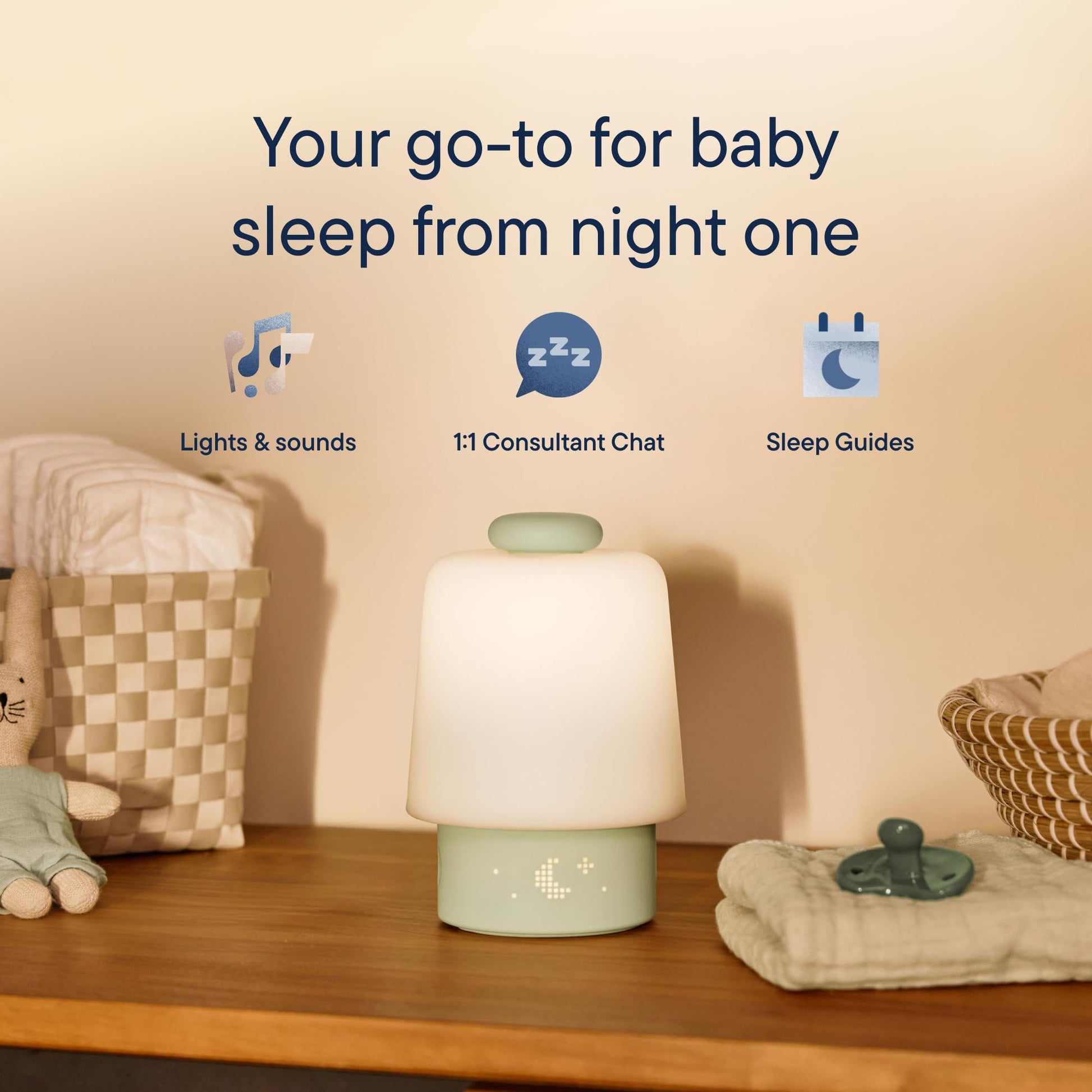 Hatch Baby Sound Machine & Night Light Routine Builder (Mint)