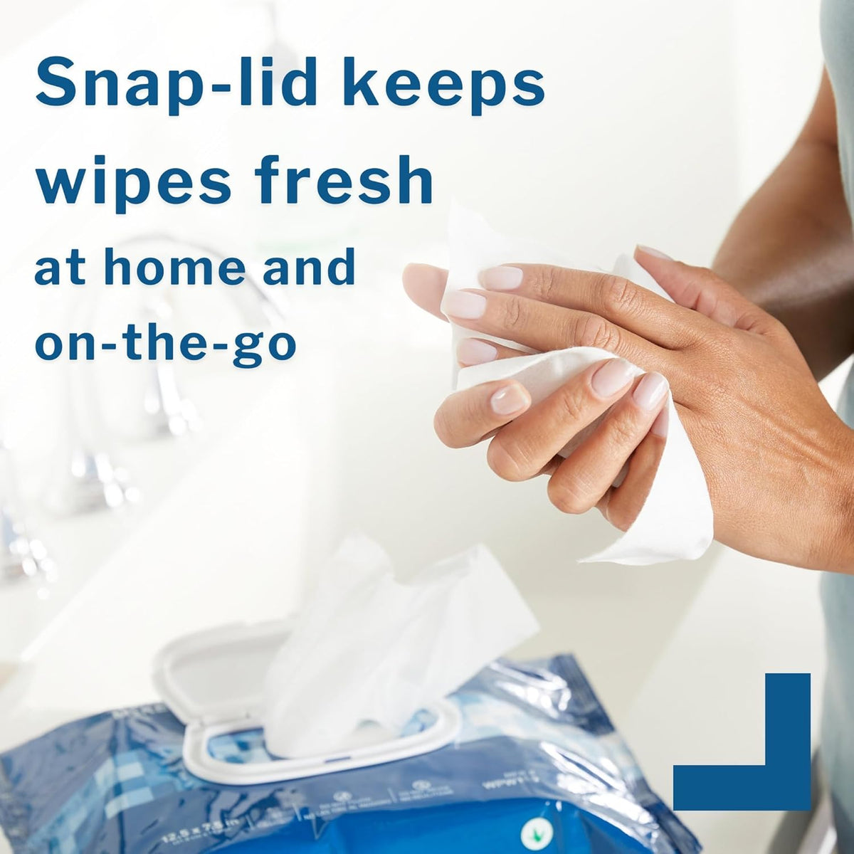McKesson Washcloth Wipes for Adults, Scented (3 Pack, 144 Washcloths) Disposable Wash Cloths for
