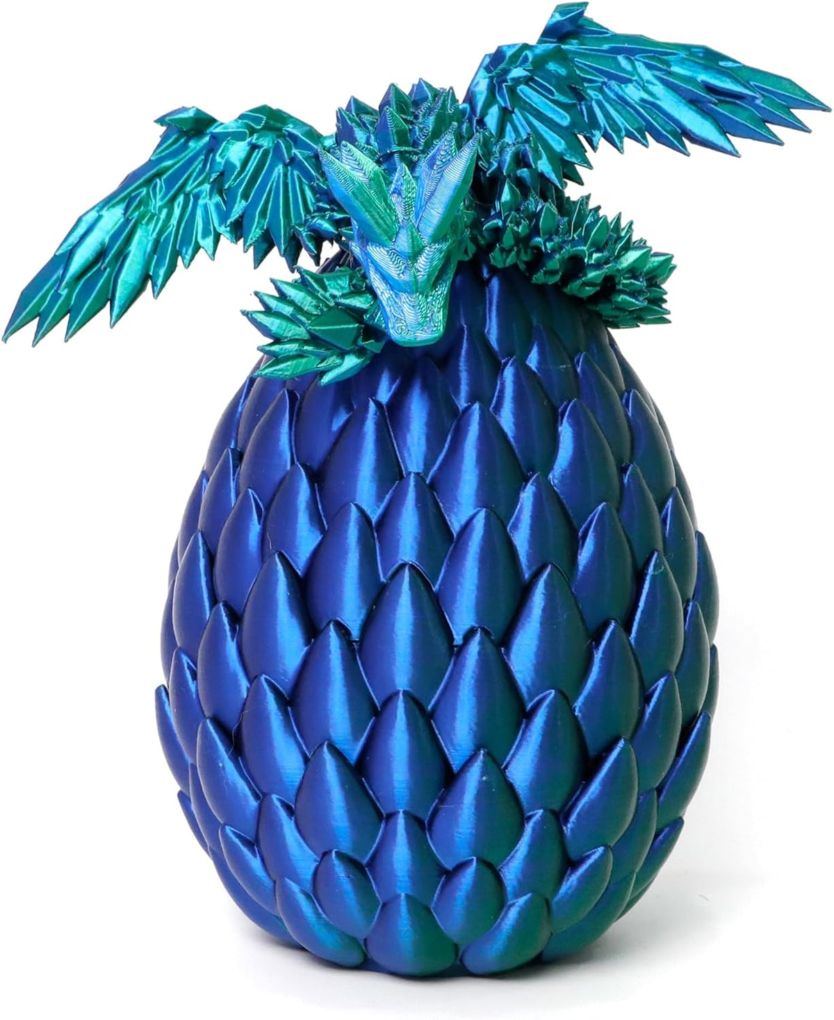 3D Printed Dragon Egg, Flying Articulated Dragon in Eggs, Flexible Joints Home Decor Executive Desk
