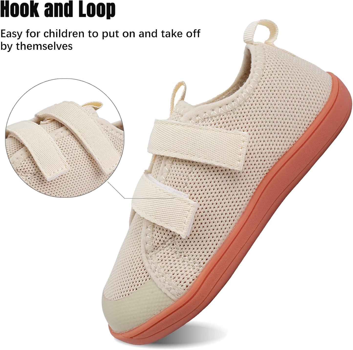 WateLves Toddler Little Kids Wide Barefoot Shoes The First Walking Shoes Girls Boys Breathable Zero