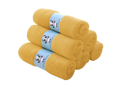 HIPHOP PANDA Baby Washcloths, Rayon Made from Bamboo - 2 Layer Ultra Soft Absorbent Newborn Bath