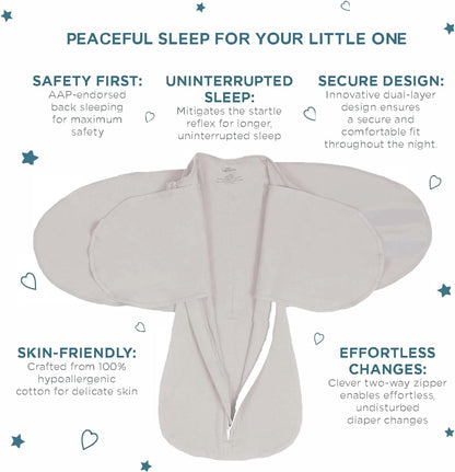 LullaBaby "Double Dream Swaddle: Exclusive Dual Wing Design, Pediatrician-Endorsed, Ultra-Soft