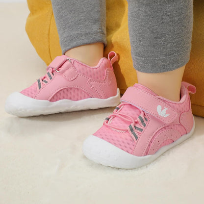 FEETCITY Wide Baby Shoes Boys Girls Baby Barefoot Shoes Breathable Infant Walking Shoe Crib Sock