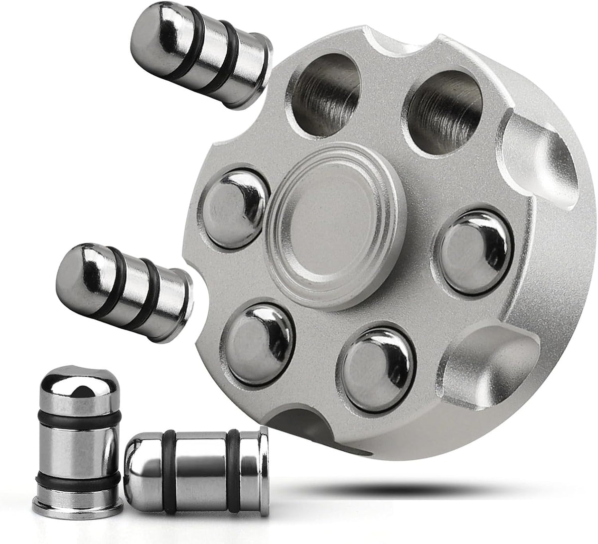 Cool Alloy Fidget Spinner Toys Metal for Kids Adults, Fidget Cube Block Chain Small Sensory Gadget