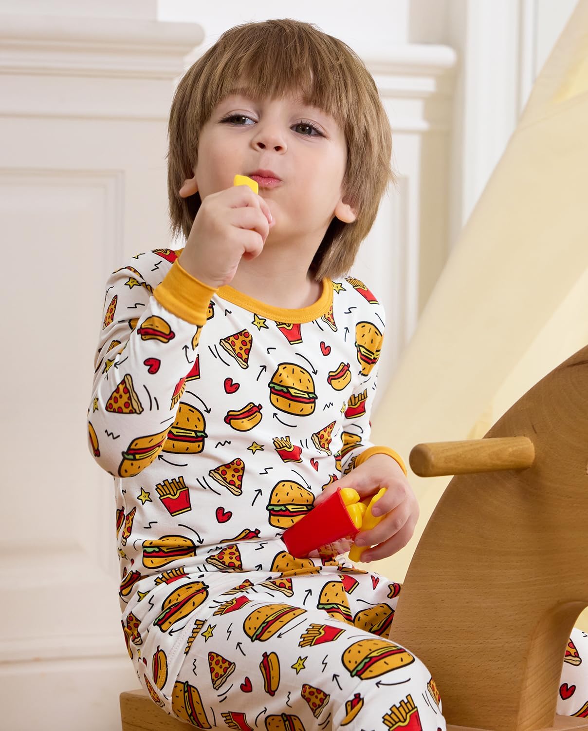 Bamboo Viscose Toddler Pajamas Boys Girls Baby 12M-8Y Pjs Sets Kids 2pcs Snug fit Long-Sleeve