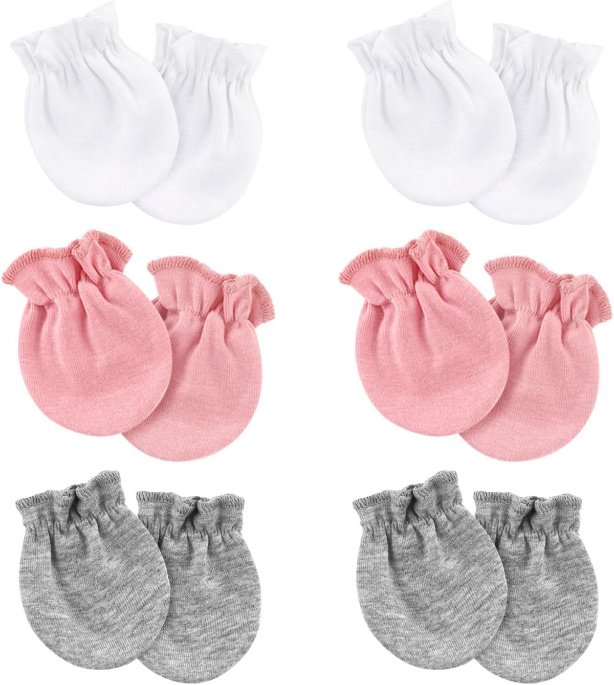 Newborn Baby Mittens No Scratch Cotton Elastic Wrist Gloves Infant Toddler Mittens for Baby Boy