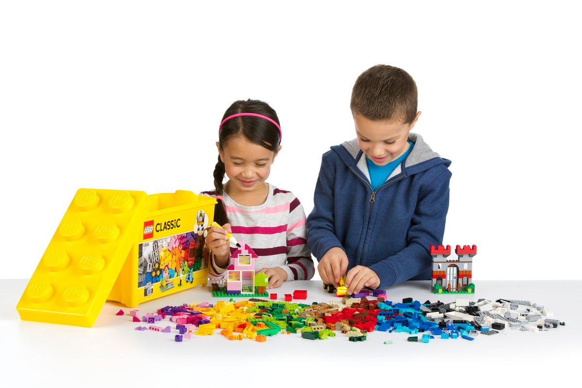 LEGO Classic Large Creative Brick Box 10698 Building Set, Toy Storage Solution for Home or
