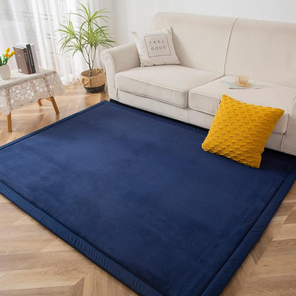 MAXYOYO Baby Play Mat, 1.2" Thick Memory Foam Soft Padded Carpet with Non-Slip Backing, 5x7 ft