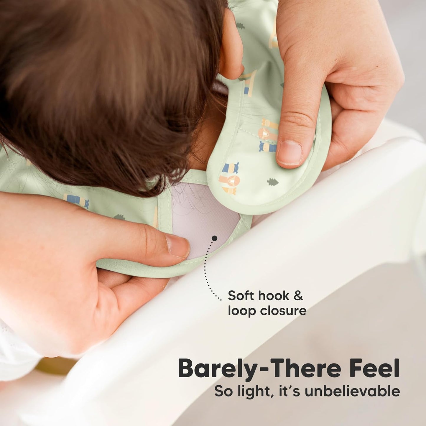 3-Pack Waterproof Baby Bibs for Eating - Lightweight Toddler Feeding Bibs with Large Food Catcher