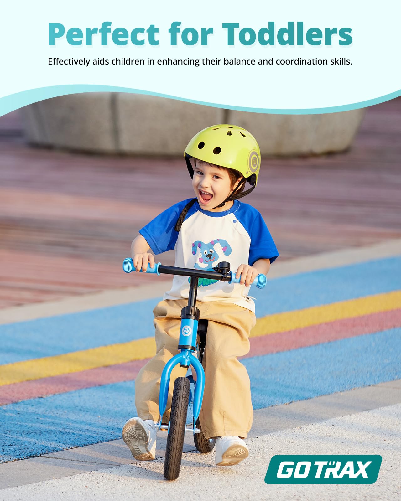 Gotrax KS12 Toddler Balance Bike, 12" No-Pedal Bike for Boys&Girls Ages 2-5