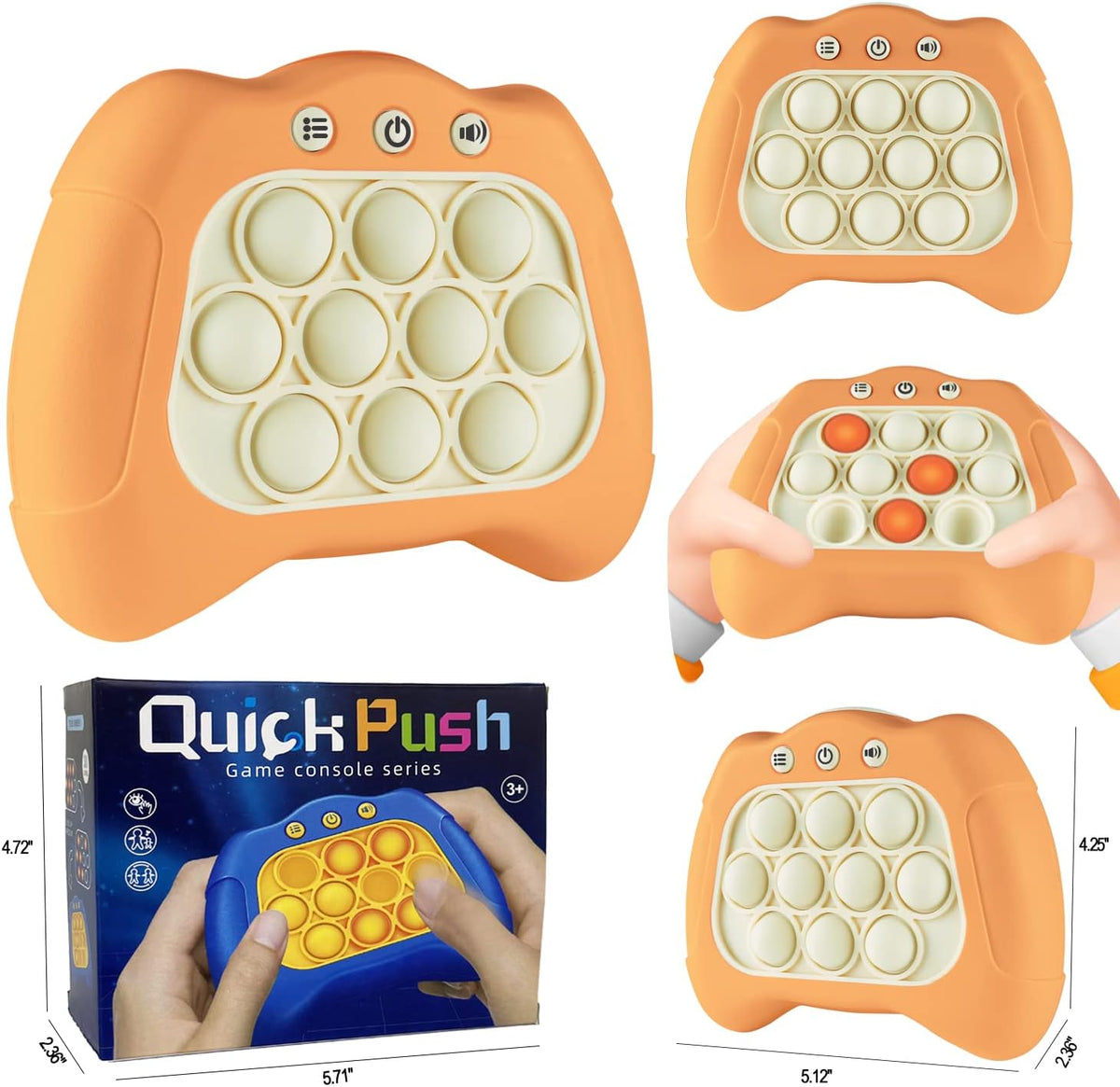 Pop The Target! Handheld Speed Pushing Game Machine: A Fun Multiplayer Game for Family. Fidget Game