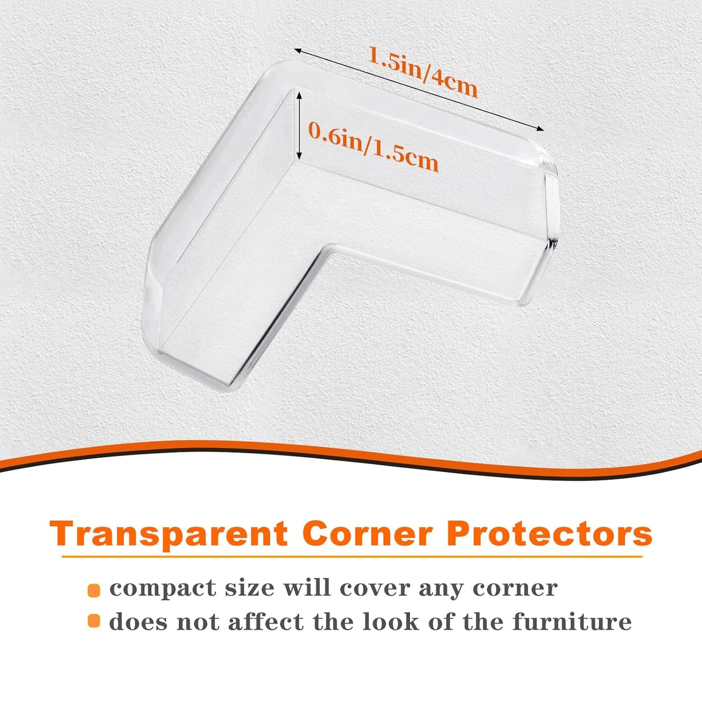 8 Pack Corner Protector Baby, Clear Coner Guard Furniture Corner & Edge Safety Bumpers Cushion for