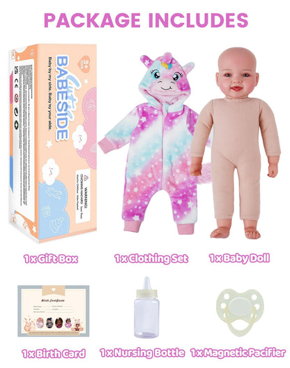 BABESIDE Baby Dolls, 17inch Large Realistic Cute Soft Body Baby Doll