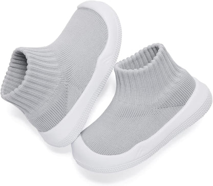 Eashi Baby Boy Girl Non-Skid Indoor Infant Walking Shoes Breathable Warm Elastic Sock Shoes with