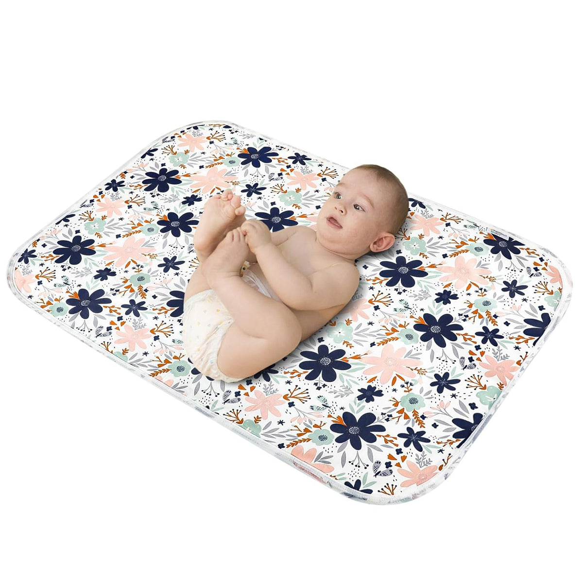 Baby Diaper Changing Pad, 21 5/8" x 31.5" Waterproof Changing Pad Liners - Reusable Soft and