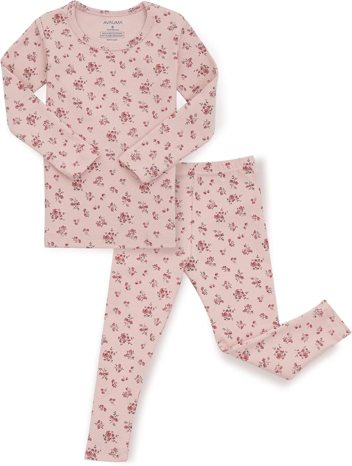 AVAUMA Baby Boys Girls Pajama Set 6M-7T Kids Cute Toddler Snug fit Pattern Design Pjs Cotton