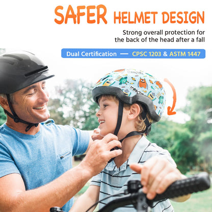 Toddler Bike Helmet for Boys and Girls, Adjustable Kids Helmets from Infant/Baby to Children