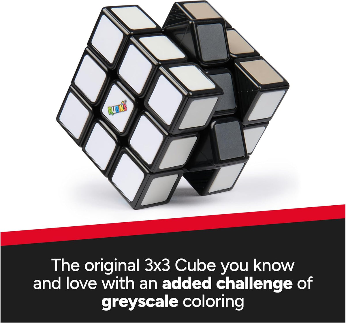 Rubik’s Cube Greyscale Wednesday Cube from The Hit TV Series Wednesday, Problem-Solving Challenging