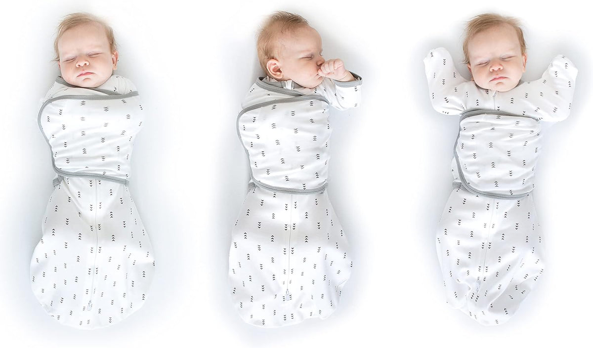 SwaddleDesigns 6-Way Omni Swaddle Sack Arms Up Swaddle for Newborn, More Options to Calm Startle