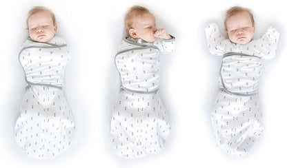 SwaddleDesigns 6-Way Omni Swaddle Sack Arms Up Swaddle for Newborn, More Options to Calm Startle