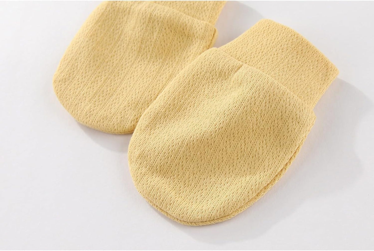 5 Pairs Baby Not Scratch Mittens 0-6 Months New Born Boy Girl Gloves Cute Infant Accessories