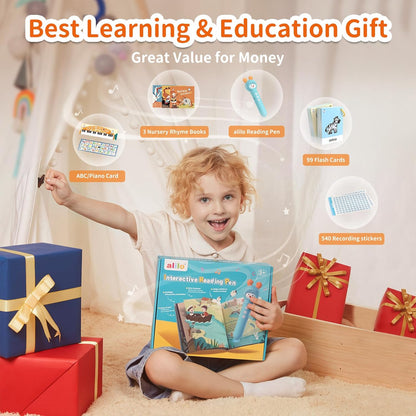 alilo Talking Pen Books Sets for Toddlers 2-6, Kids Learning Electronic Toys, Early Educational