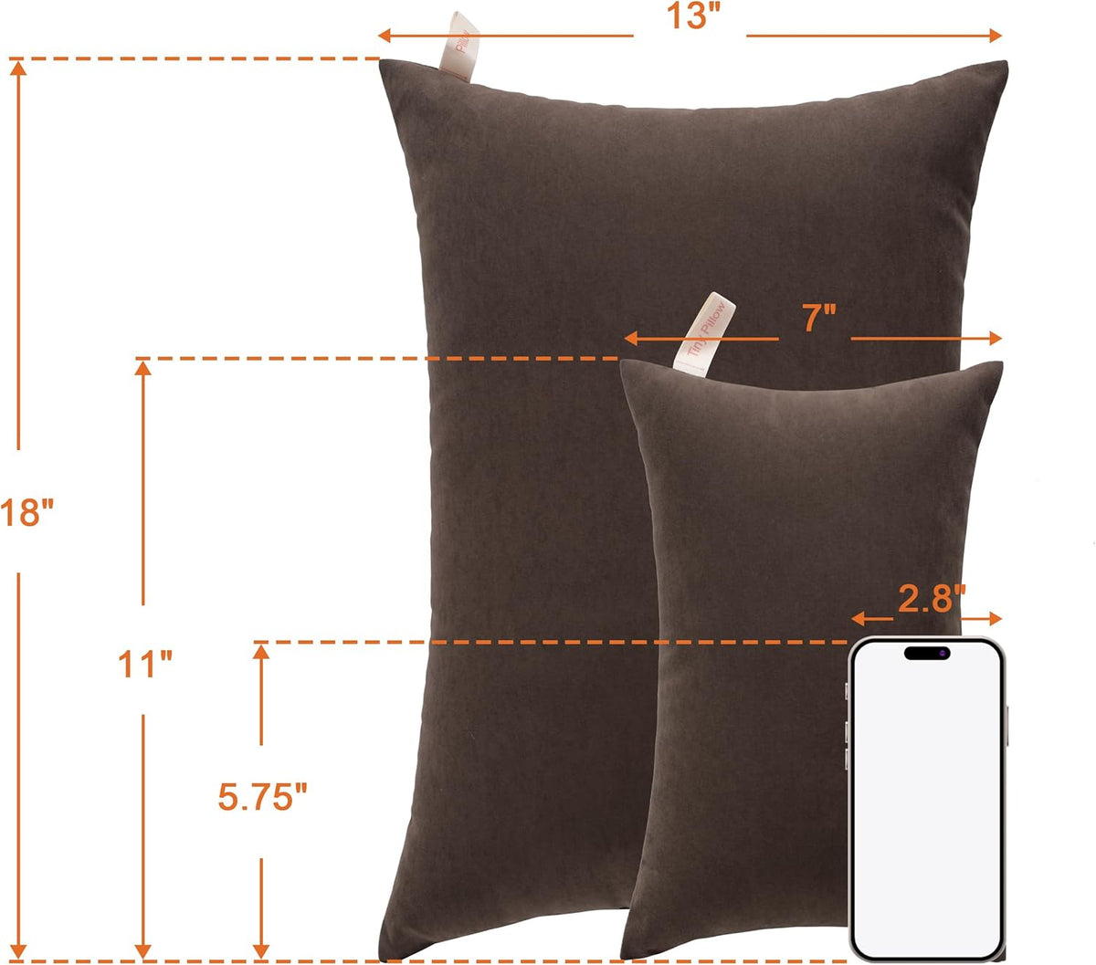 NTBAY Toddler Pillows, Down Alternative 13"x18" Pillows, Machine Washable - Soft and Breathable